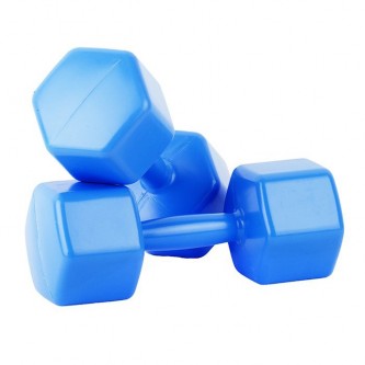 Гантели пластмассовые 0,5 кг 2 штуки с наполнителем