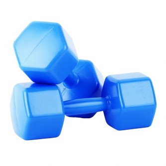 Гантели пластмассовые 1,1 кг 2 штуки с наполнителем