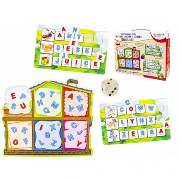 Игра Обучающая Буквы,слоги и слова English ИН-7632 BRIGHT KIDS Игра Обучающая Буквы,слоги и слова English ИН-7632 BRIGHT KIDS