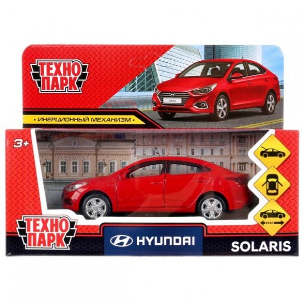 Модель SOLARIS2-12-RD HYUNDAI SOLARIS красный Технопарк  в коробке