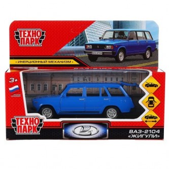 Модель ВАЗ-2104 Жигули синий Технопарк в коробке Модель ВАЗ-2104 Жигули синий Технопарк в коробке