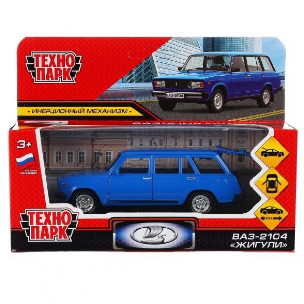 Модель ВАЗ-2104 Жигули синий Технопарк в коробке Модель ВАЗ-2104 Жигули синий Технопарк в коробке
