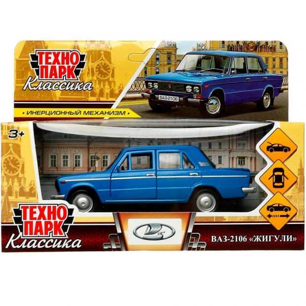 Модель ВАЗ-2106 Жигули синий Технопарк в коробке Модель ВАЗ-2106 Жигули синий Технопарк в коробке