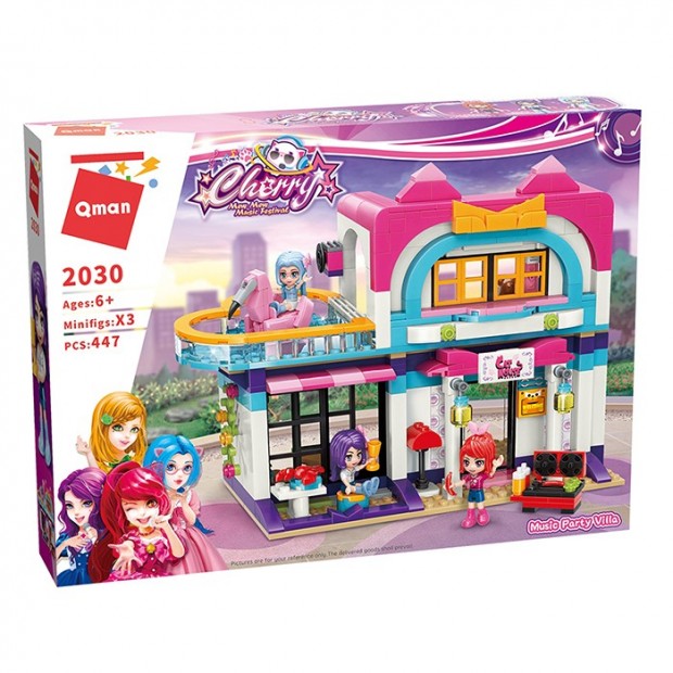 Конструктор C2030 Розовый мир: Вечеринка на вилле 447 дет. QMAN Конструктор C2030 Розовый мир: Вечеринка на вилле 447 дет. QMAN