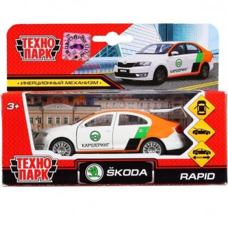 Модель SB-18-22-SR-CSWB SKODA Rapid Каршеринг Технопарк  в коробке