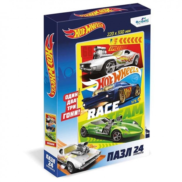 Пазл 24 Hot Wheels.Заезд года.05900