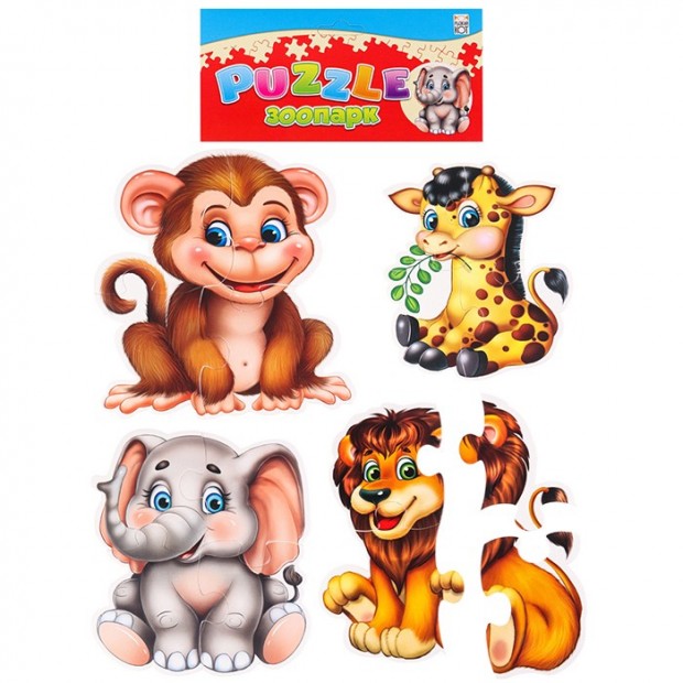 Пазл мягкие  для малышей Зоопарк П-5418