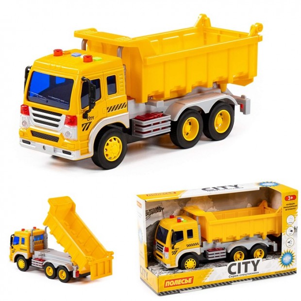 Автомобиль-самосвал Сити инерц. свет, звук желтый в коробке 86204 П-Е /8/ Автомобиль-самосвал Сити инерц. свет, звук желтый в коробке 86204 П-Е /8/