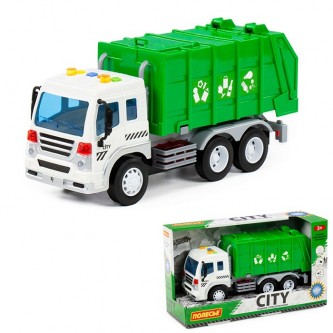 Автомобиль коммунальный Сити инерц. свет, звук зеленый в коробке 86389 П-Е /8/ Автомобиль коммунальный Сити инерц. свет, звук зеленый в коробке 86389 П-Е /8/
