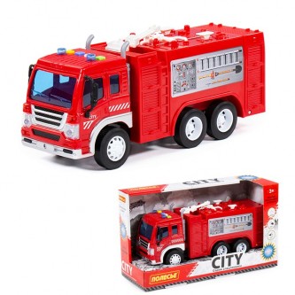Автомобиль пожарный Сити инерц. свет, звук в коробке 86396 П-Е /8/ Автомобиль пожарный Сити инерц. свет, звук в коробке 86396 П-Е /8/