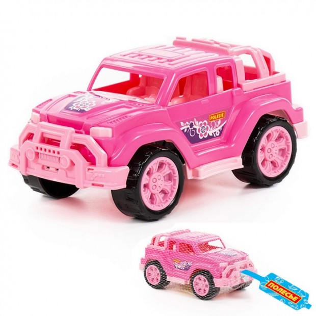 Автомобиль Легионер-мини розовый в сетке 84699