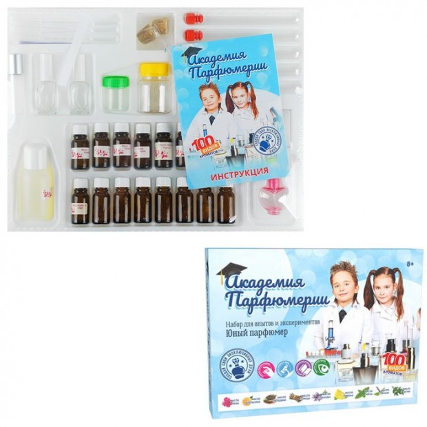 Набор для опытов Юный парфюмер Академия Парфюмерии 740 Набор для опытов Юный парфюмер Академия Парфюмерии 740