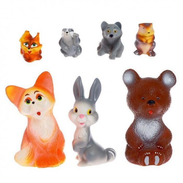 Резиновый Набор Животные леса СИ-999 Резиновый Набор Животные леса СИ-999