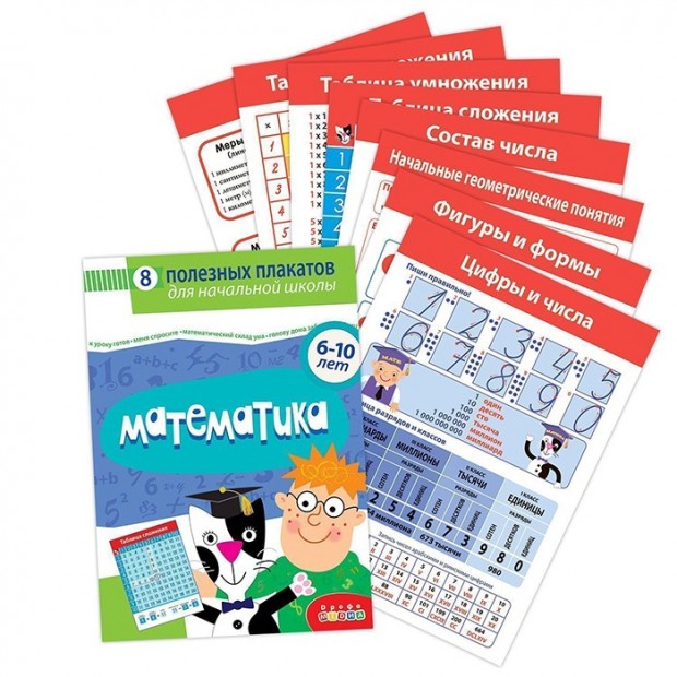 Комплект плакатов. Математика 4022 Комплект плакатов. Математика 4022