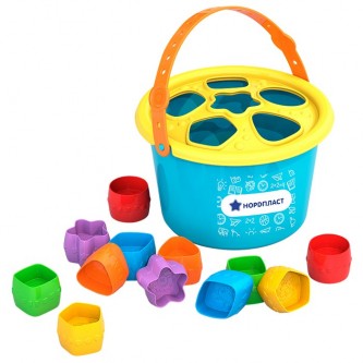 Логическая игрушка Ведро-сортер 310 Норд /15/