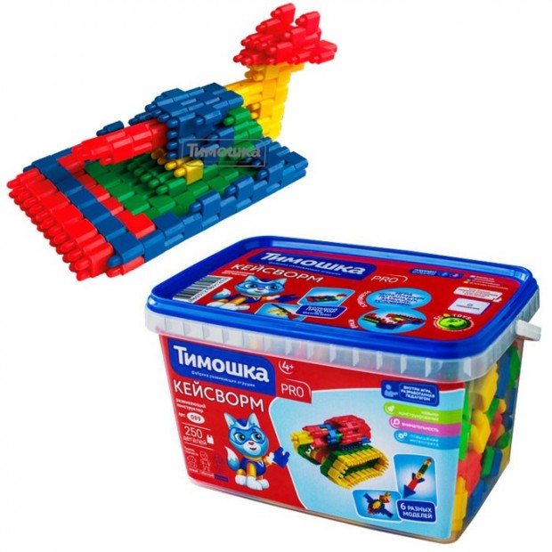 Конструктор Кейсворм 250 деталей 089 Конструктор Кейсворм 250 деталей 089