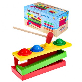 Деревянная Стучалка Шарики ИД-6139 Деревянная Стучалка Шарики ИД-6139