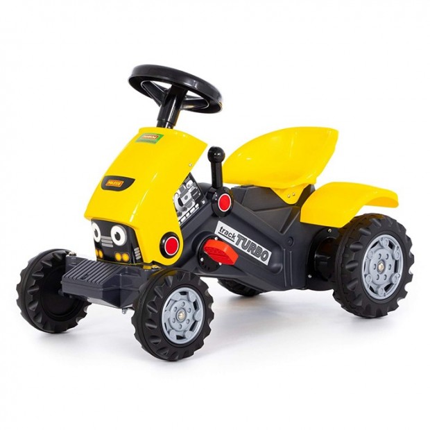 Каталка трактор с педалями "Turbo-2" (жёлтая) Каталка трактор с педалями "Turbo-2" (жёлтая)
