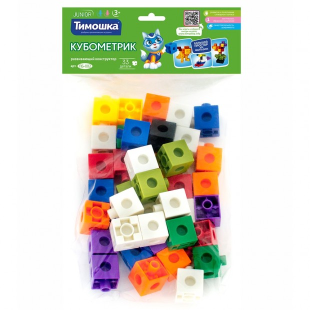 Конструктор «Кубометрик» 40 деталей ТМ Конструктор «Кубометрик» 40 деталей ТМ