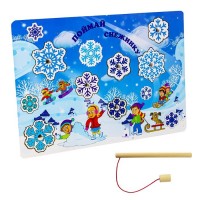 Деревянная Рыбалка Поймай Снежинку БП-00000272 