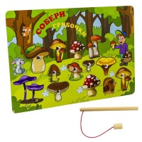 Деревянная Рыбалка Собери Грибочки БП-00000270