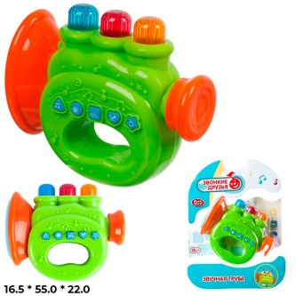 Труба 7694 Звонкие друзья с подсветкой на блистере