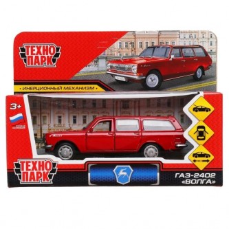 Модель ГАЗ-2402 Волга красная Технопарк в коробке Модель ГАЗ-2402 Волга красная Технопарк в коробке