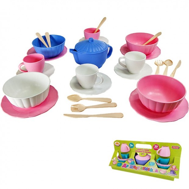 Сервиз Дружная семейка в коробке (Для любимой дочки) С-206-Ф /3/ Сервиз Дружная семейка в коробке (Для любимой дочки) С-206-Ф /3/