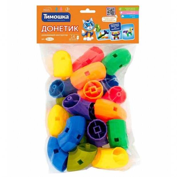 Конструктор «Донетик» 14 деталей ТМ Конструктор «Донетик» 14 деталей ТМ