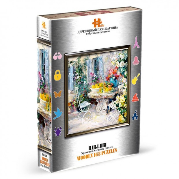 Деревянный пазл-картина Идилия 163 деталей HD20008 Hobby Day Деревянный пазл-картина Идилия 163 деталей HD20008 Hobby Day