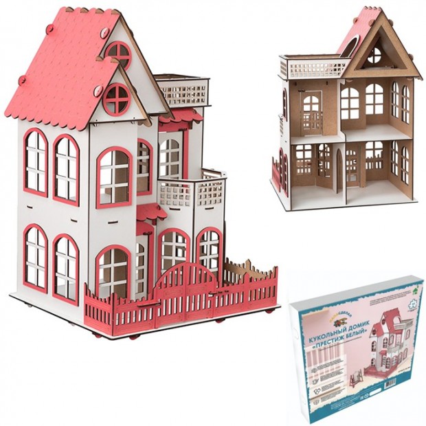 Деревянный Дом Престиж Белый ХД-002 Деревянный Дом Престиж Белый ХД-002