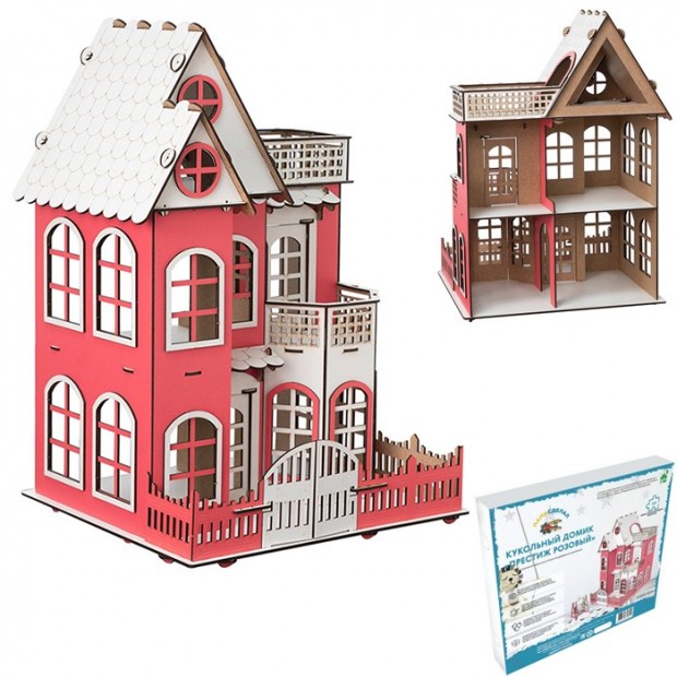 Деревянный Дом Престиж Розовый ХД-001 Деревянный Дом Престиж Розовый ХД-001
