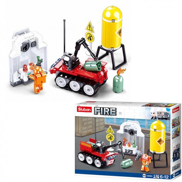 Конструктор 38-0963 Пожарные учения 130 деталей в коробке Конструктор 38-0963 Пожарные учения 130 деталей в коробке