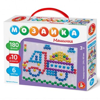 Мозаика "Машинка" 180 элементов 02203 Мозаика "Машинка" 180 элементов 02203