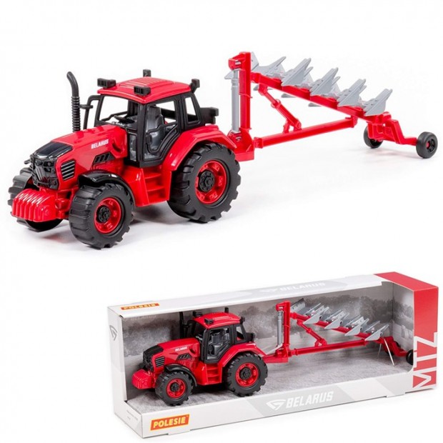 Трактор BELARUS с плугом 91338 П-Е /8/ Трактор BELARUS с плугом 91338 П-Е /8/