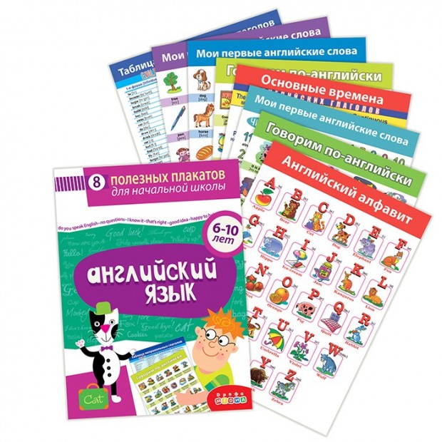 Комплект плакатов. Английский язык 4024 Комплект плакатов. Английский язык 4024