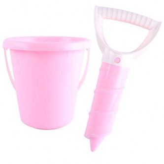 Песочный набор розовый с буром в сетке Песочный набор розовый с буром в сетке