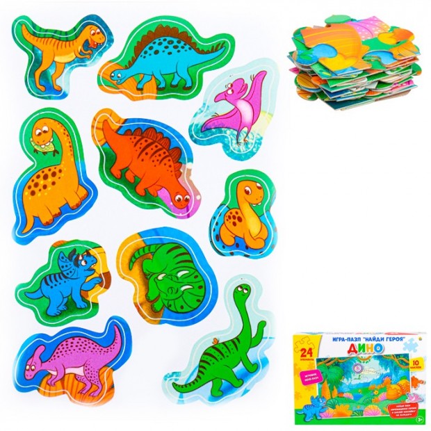 Пазл с наклейками Найди героя  