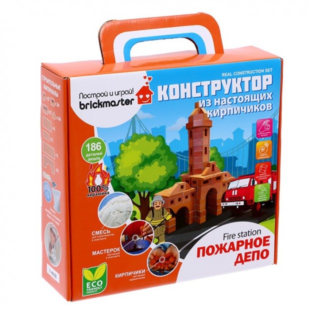 Конструктор из кирпичиков Пожарное депо 201 Конструктор из кирпичиков Пожарное депо 201
