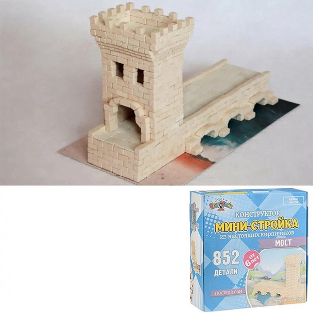 Конструктор из кирпичиков Мини-Стройка Мост Play&Smile 4603735498140 Конструктор из кирпичиков Мини-Стройка Мост Play&Smile 4603735498140