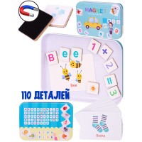 Деревянная Магнитная головоломка Слова ИД-5157 Деревянная Магнитная головоломка Слова ИД-5157