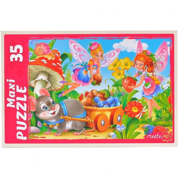Пазл 35 элементов МАКСИ Феи малышки ПМ35-3004 Пазл 35 элементов МАКСИ Феи малышки ПМ35-3004