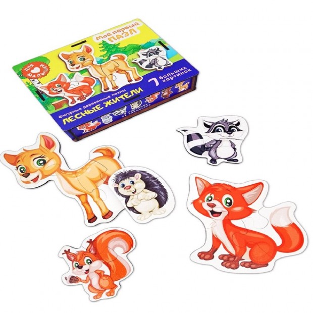 Деревянный Фигурный пазл 