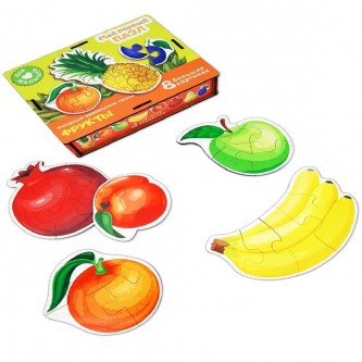 Деревянный Фигурный пазл Мой первый пазл Фрукты 8561 Деревянный Фигурный пазл Мой первый пазл Фрукты 8561