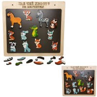 Дер. Игра Магнитная Где чей хвост? 24 деталей 8305