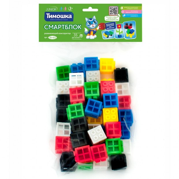 Конструктор «Смарт-Блок»35 деталей ТМ Конструктор «Смарт-Блок»35 деталей ТМ