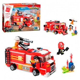 Конструктор 12012 QMAN Пожарная станция 370 дет в кор.