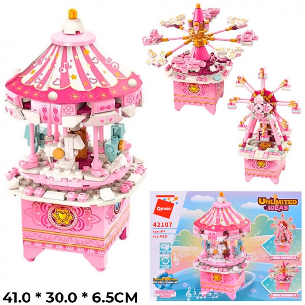 Конструктор 42107 QMAN Карусель 3 в 1 в кор. Конструктор 42107 QMAN Карусель 3 в 1 в кор.