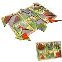 Деревянные Карточки-пазл Лесные животные ОА-00000042 Деревянные Карточки-пазл Лесные животные ОА-00000042