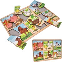 Деревянные Карточки-пазл Мать и дитя ОА-00000041